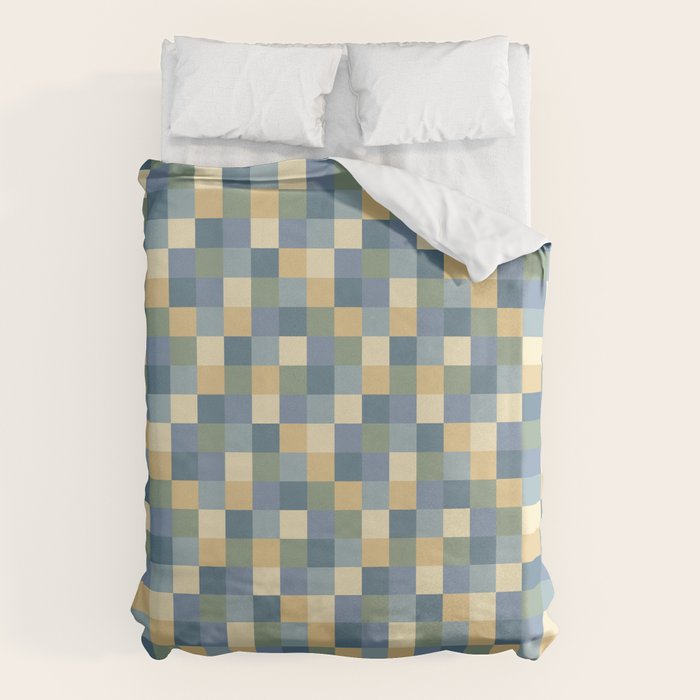Bold Natural Checks Pattern - Small VIII Duvet Cover Gallery Image 6