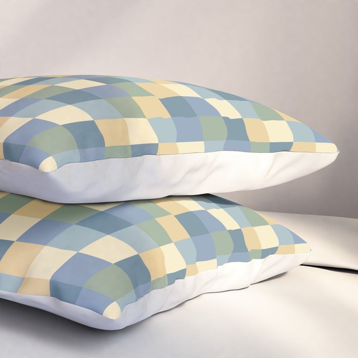 Bold Natural Checks Pattern - Small VIII Pillow Sham Gallery Image 3