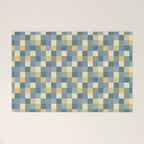 Bold Natural Checks Pattern - Small VIII Welcome Mat Gallery Image 1