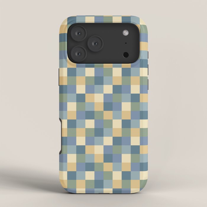 Bold Natural Checks Pattern - Small VIII iPhone Case Gallery Image 4