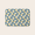 Bold Natural Checks Pattern - Small VIII Bath Mat Gallery Image 1