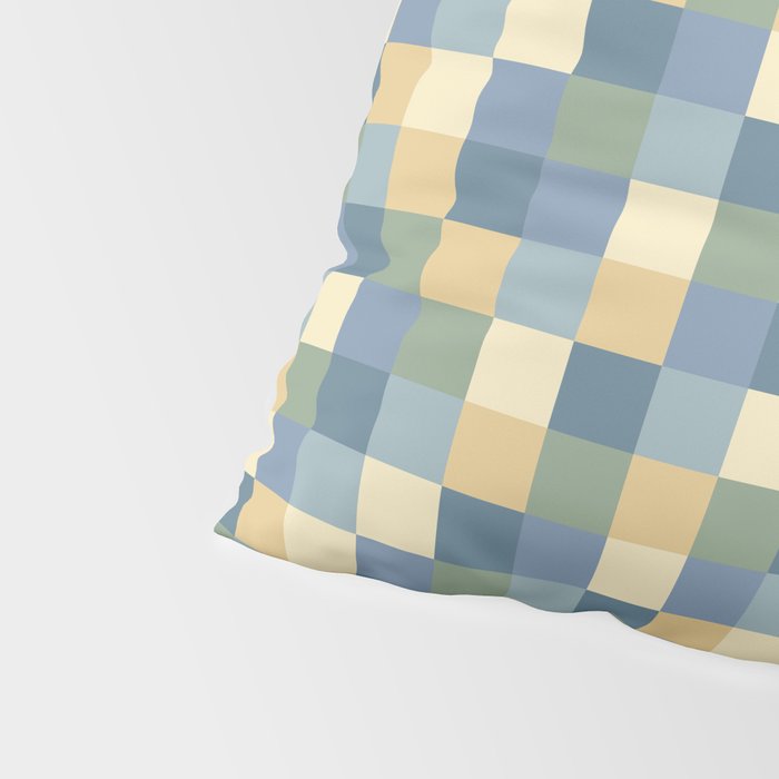 Bold Natural Checks Pattern - Small VIII Pillow Sham Gallery Image 4