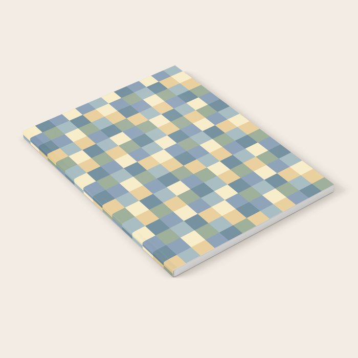 Bold Natural Checks Pattern - Small VIII Notebook Gallery Image 1