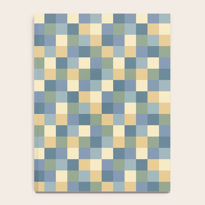 Bold Natural Checks Pattern - Small VIII Notebook Gallery Image 4