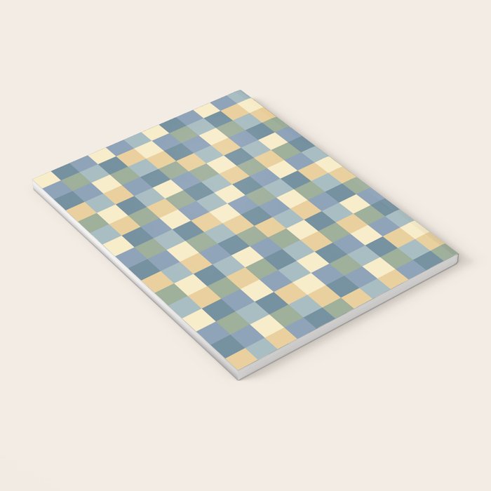 Bold Natural Checks Pattern - Small VIII Notebook Gallery Image 3