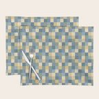 Bold Natural Checks Pattern - Small VIII Placemat Gallery Image 1