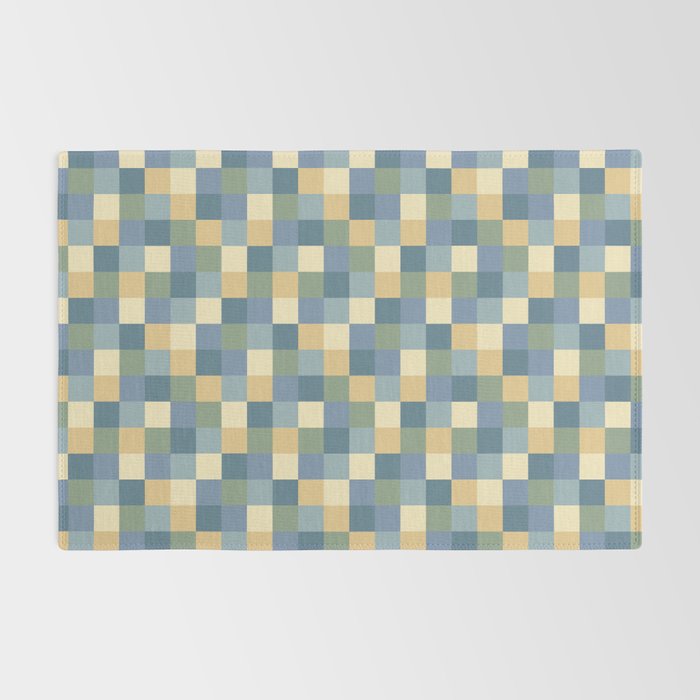 Bold Natural Checks Pattern - Small VIII Rug Gallery Image 2