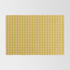 Retro Peach Blossoms Pattern - Green Rug Gallery Image 2