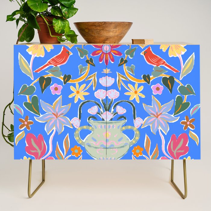 Blue Magical Garden Credenza Gallery Image 1