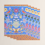 Blue Magical Garden Wrapping Paper Gallery Image 3