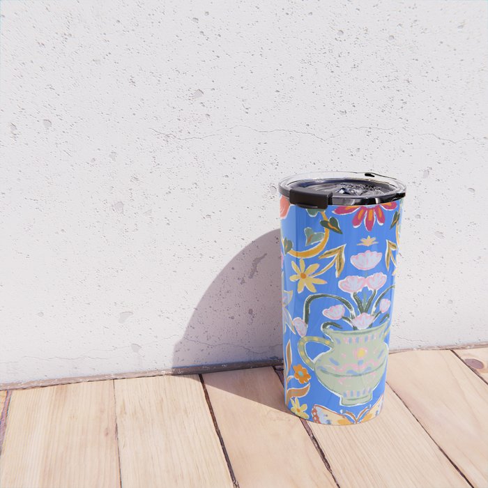 Blue Magical Garden Travel Mug Gallery Image 4