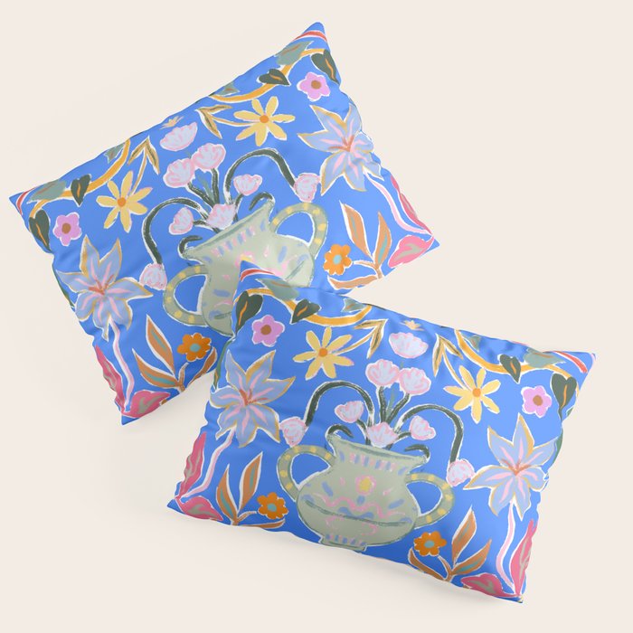 Blue Magical Garden Pillow Sham Gallery Image 3