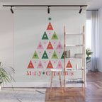 Merry Christmas Tree Wall Mural Gallery Image 1