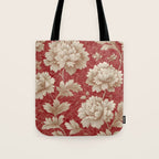 Vintage Floral Elegance Tote Bag Gallery Image 1