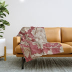 Vintage Floral Elegance Throw Blanket Gallery Image 1