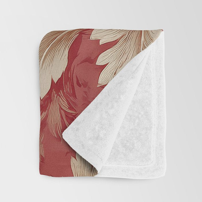 Vintage Floral Elegance Throw Blanket Gallery Image 3