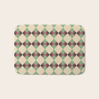 Geometric Trend Pistache and Cocoa Bath Mat Gallery Image 1