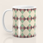 Geometric Trend Pistache and Cocoa Coffee Mug Gallery Image 3