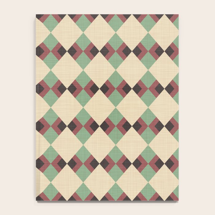 Geometric Trend Pistache and Cocoa Notebook Gallery Image 4