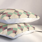Geometric Trend Pistache and Cocoa Pillow Sham Gallery Image 3