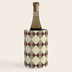 Geometric Trend Pistache and Cocoa Wine Chiller Gallery Image 1