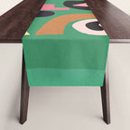 Abstract Shapes Modern Art 7 Table Runner Gallery Image 1