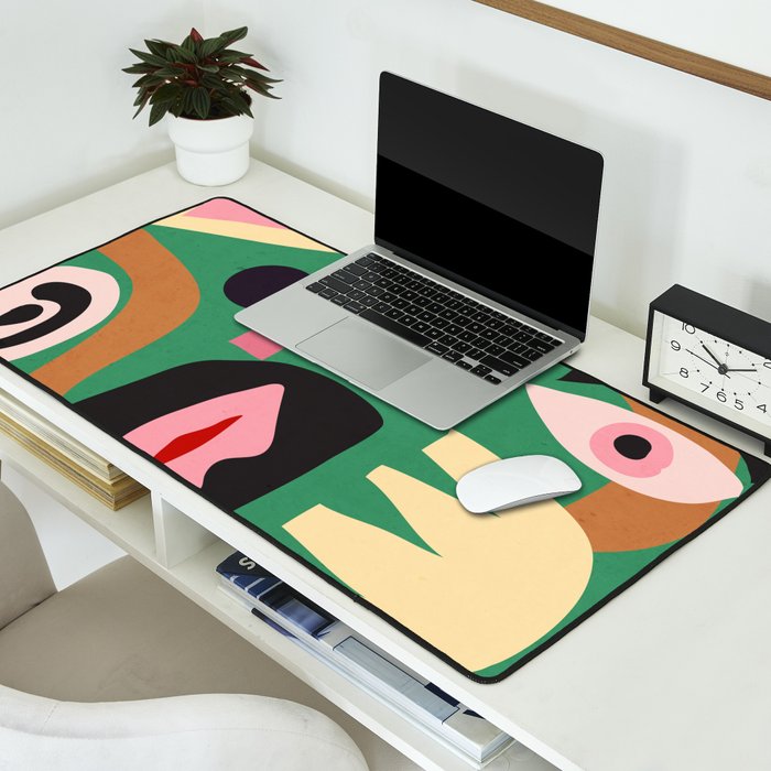 Abstract Shapes Modern Art 7 Desk Mat Gallery Image 2