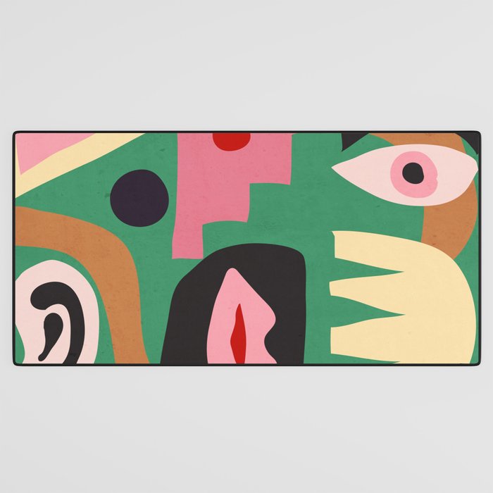 Abstract Shapes Modern Art 7 Desk Mat Gallery Image 3