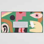 Abstract Shapes Modern Art 7 Desk Mat Gallery Image 1