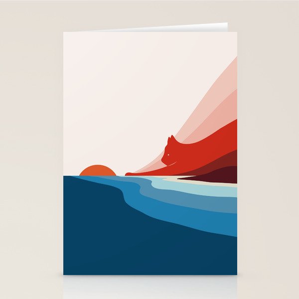 Cat Landscape 6: First Dawn Stationery Card Gallery Image 2