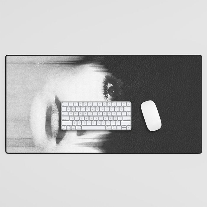 WOMEN (PORTRAIT) BLACK AND WHITE Desk Mat Gallery Image 1