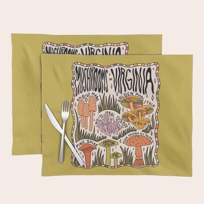 Mushrooms of Virginia Placemat Gallery Image 1