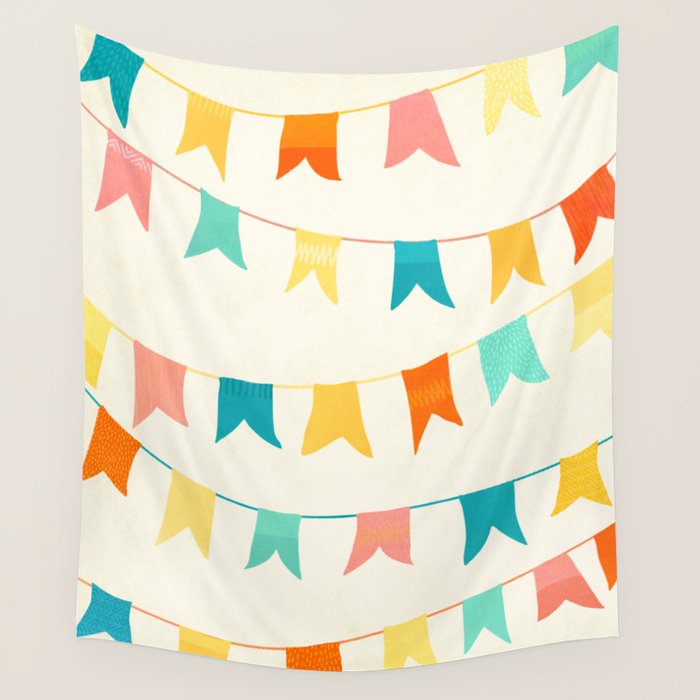 Colorful Celebration Flags Wall Tapestry Gallery Image 4
