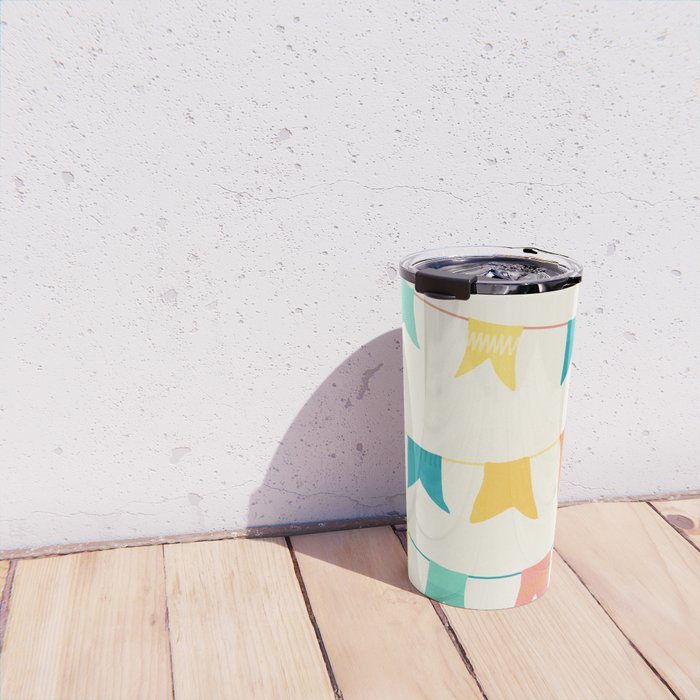 Colorful Celebration Flags Travel Mug Gallery Image 4