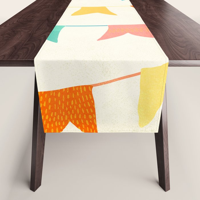 Colorful Celebration Flags Table Runner Gallery Image 1