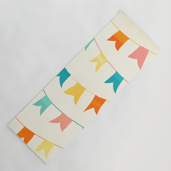 Colorful Celebration Flags Yoga Mat Gallery Image 1