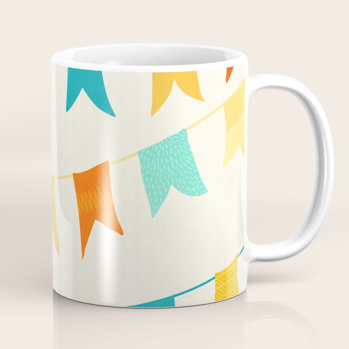 Colorful Celebration Flags Coffee Mug Gallery Image 1
