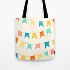 Colorful Celebration Flags Tote Bag Gallery Image 1