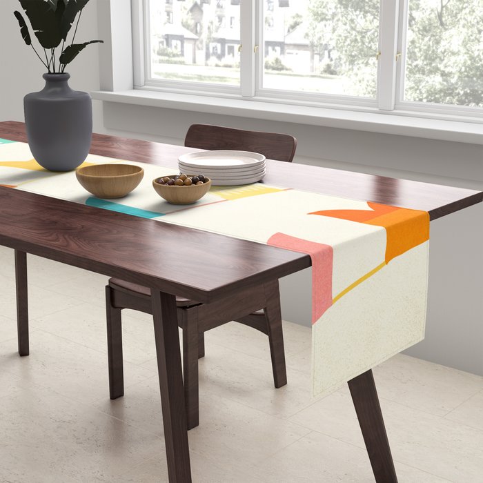 Colorful Celebration Flags Table Runner Gallery Image 2