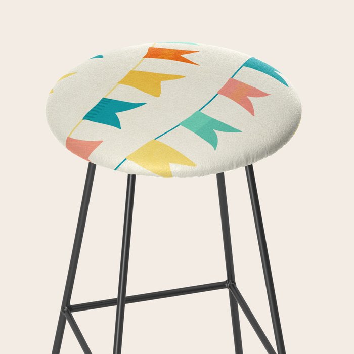 Colorful Celebration Flags Stool Gallery Image 2