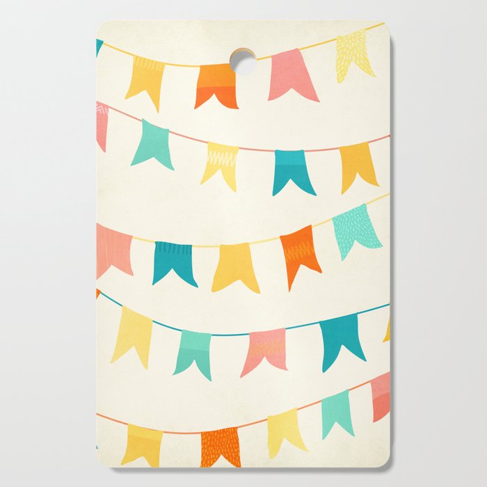 Colorful Celebration Flags Cutting Board Gallery Image 1