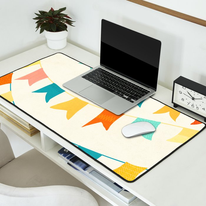 Colorful Celebration Flags Desk Mat Gallery Image 2