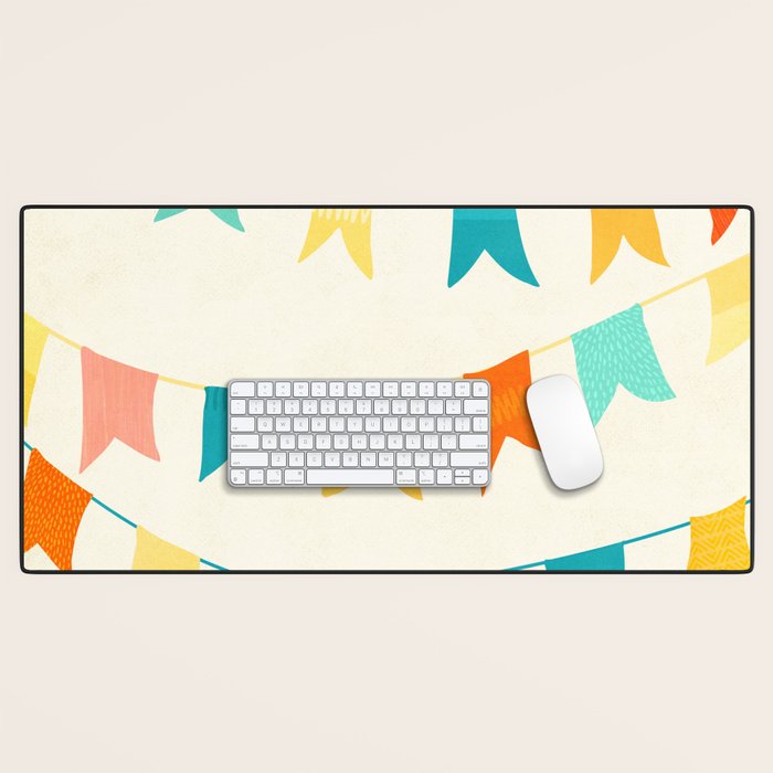 Colorful Celebration Flags Desk Mat Gallery Image 1