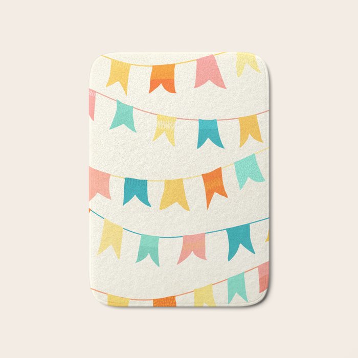 Colorful Celebration Flags Bath Mat Gallery Image 1