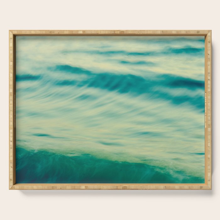 Ocean Waves Abstract Serving Tray Gallery Image 1
