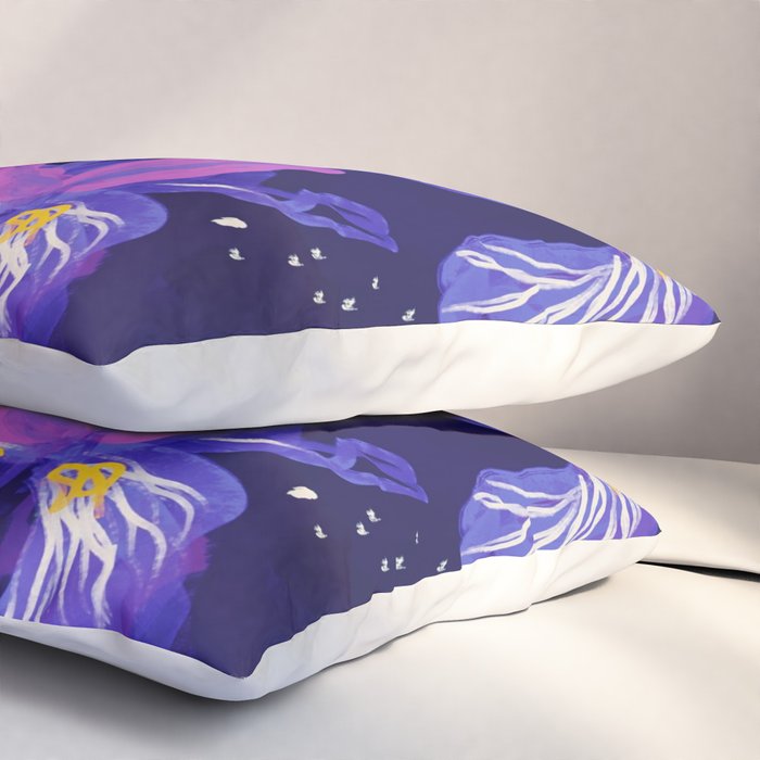 Under The Neon Floral Pillow Sham Gallery Image 3