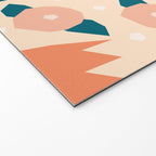 Papercut style pink and orange flowers Welcome Mat Gallery Image 2