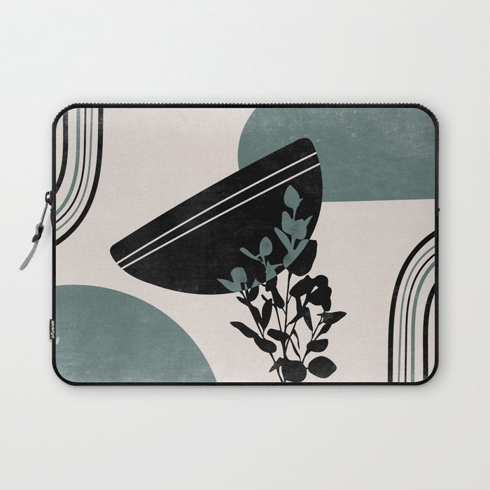 Eucalyptus Boho Botanical Laptop Sleeve Gallery Image 1