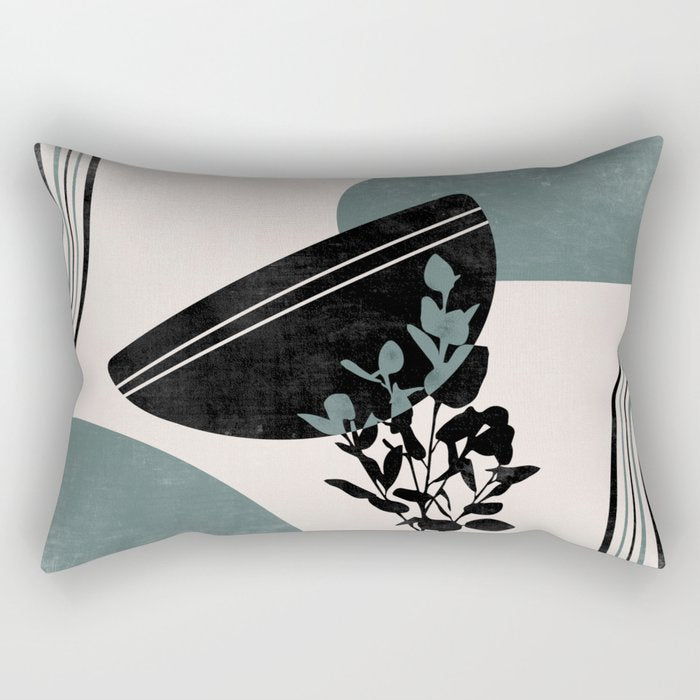 Eucalyptus Boho Botanical Rectangular Pillow Gallery Image 1