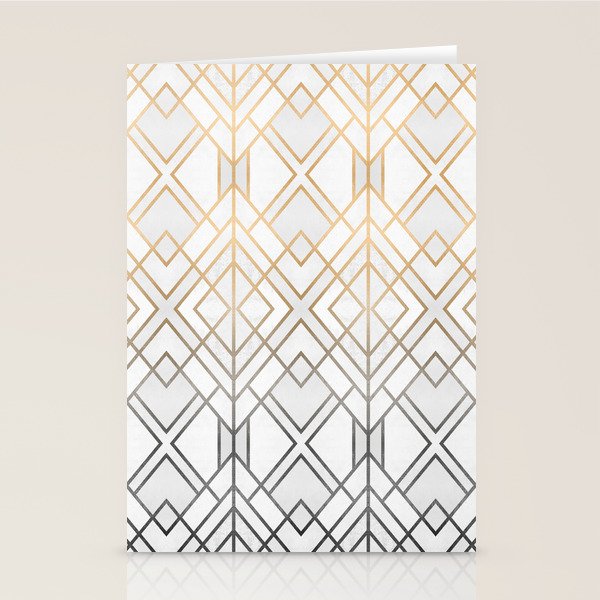 Gold And Grey Geo Stationery Card Gallery Image 2
